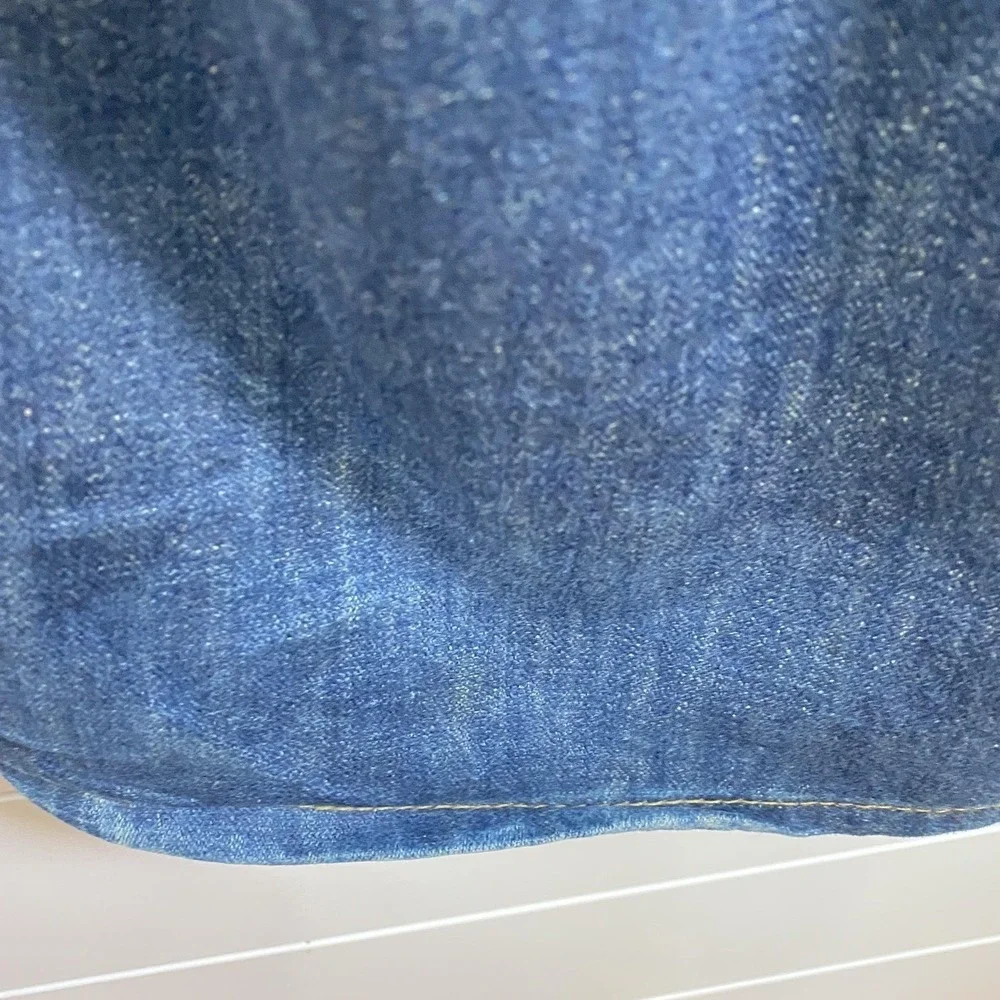 Levis‎ 569 Jeans Mens 42x30 Blue Denim Loose Straight Fit Distressed Dark Wash